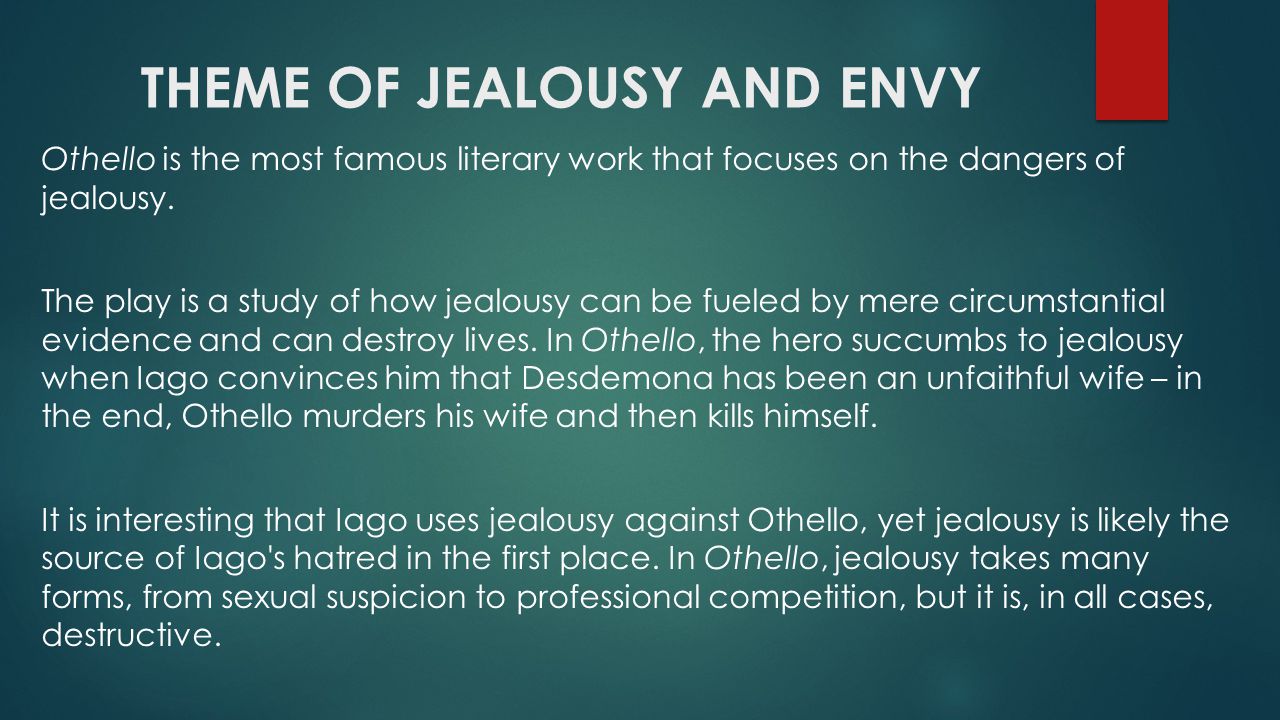 jealousy in othello quotes